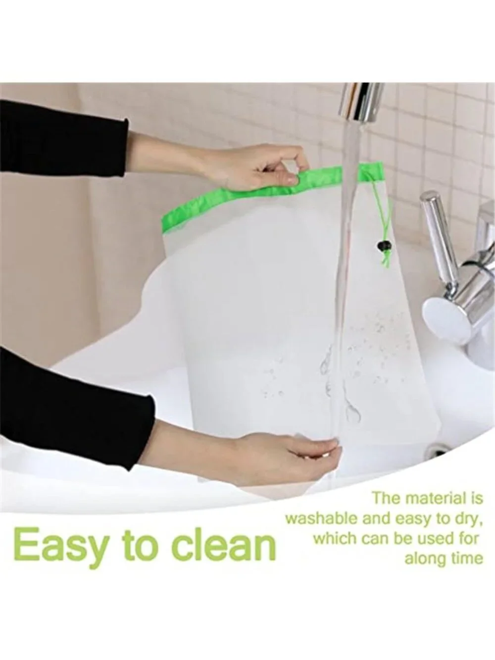 12PCS Reusable Produce Bags Mesh Produce Bags Drawstring Reusable